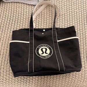 lululemon athletica Black and White Duffel Bag